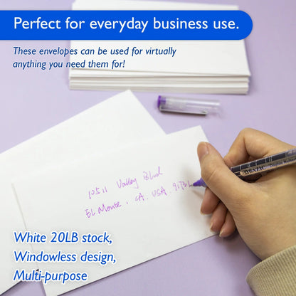 Bazic Gummed Closure Envelopes 3.635" x 6.5"