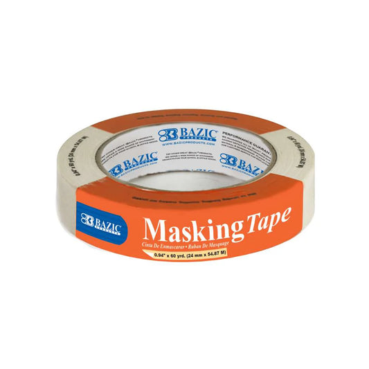 Bazic Masking Tape - 1" (24mm x 54.87m)