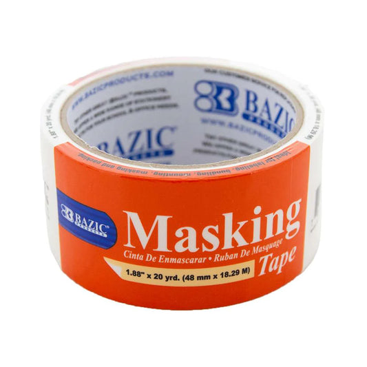 Bazic Masking Tape, 1.88" x 20 yrd