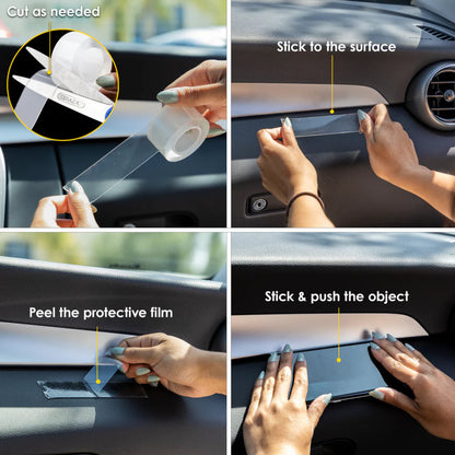 Bazic Clear Double-Sided Mounting Tape (25.4mm x 1.52m)