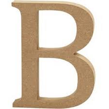 5" Wooden Letter