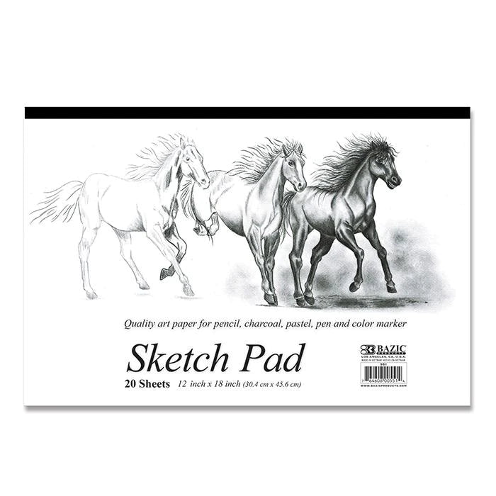 Bazic Sketch Pad 12" x 18" 20 Sheets