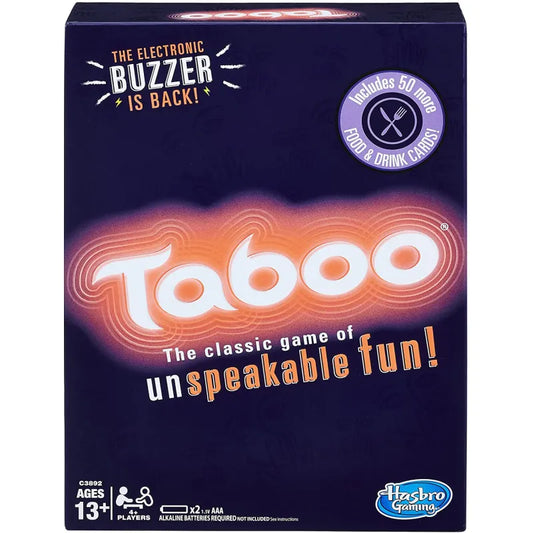 Hasbro Gaming Taboo The Classis Game of Unspeakable Fun! with Electronic Buzzer (Original)