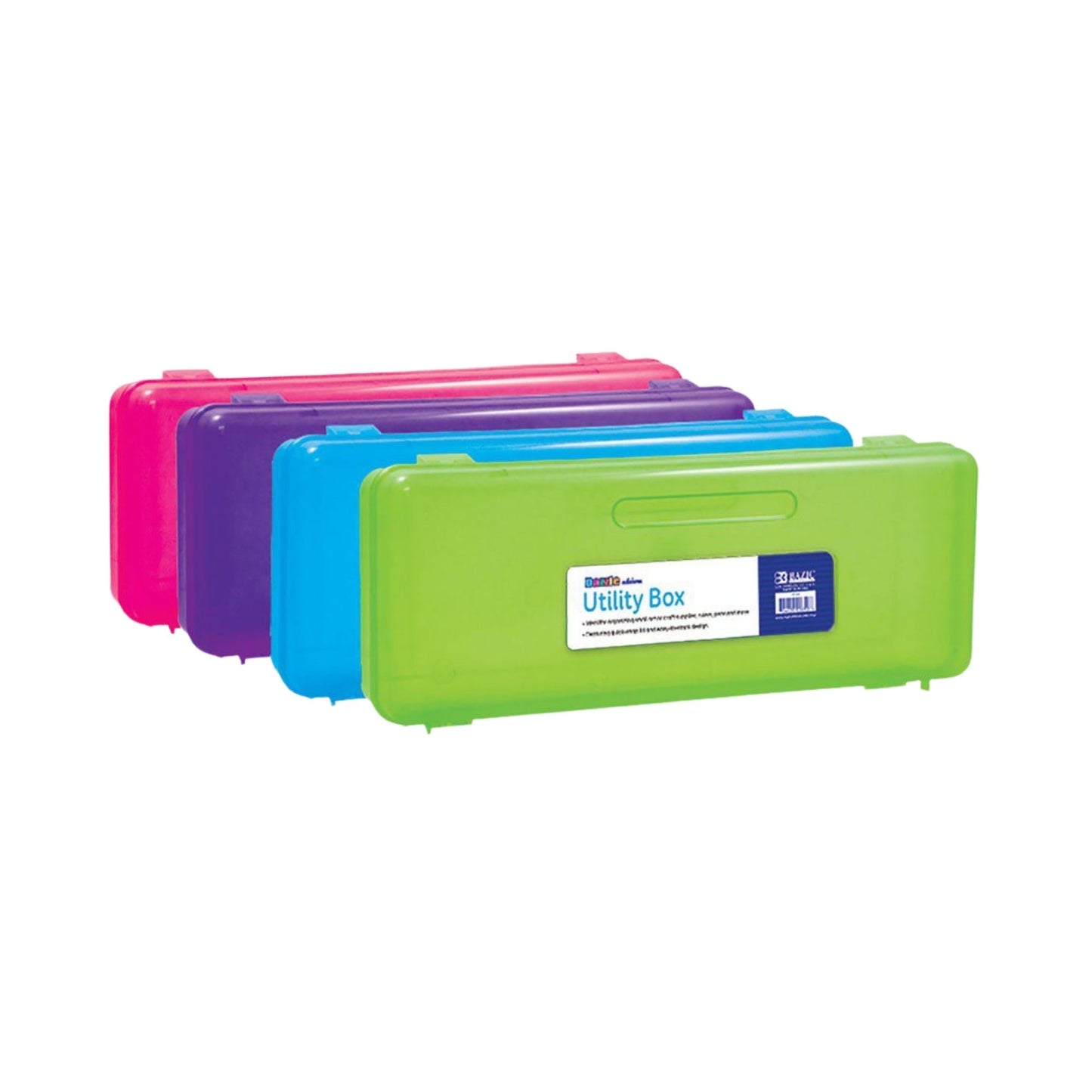 Bazic Utility Box Ruler Length, Colored