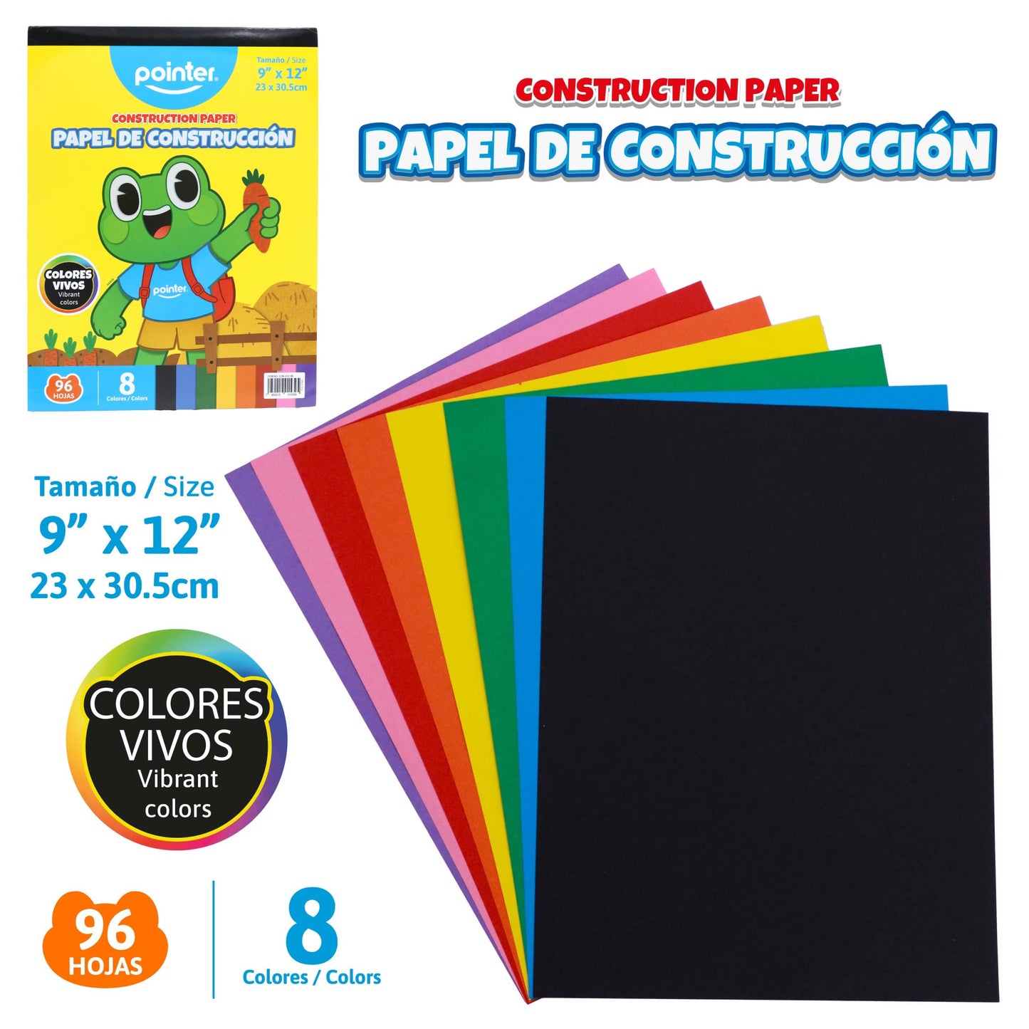 Pointer Construction Paper 9"x12"
