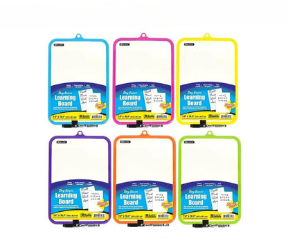Bazic Dry Erase Learning Board, 7.4" x 10.3"