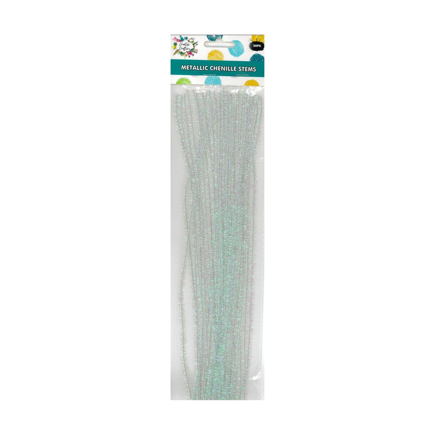 Creative Crafters Metallic Chenille Stems - 30 Pcs