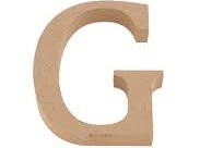 5" Wooden Letter