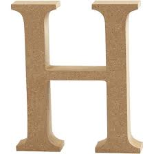 5" Wooden Letter