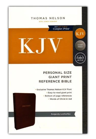 Holy Bible KJV  Personal Size Giant Print Reference Bible - Thomas Nelson