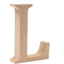5" Wooden Letter