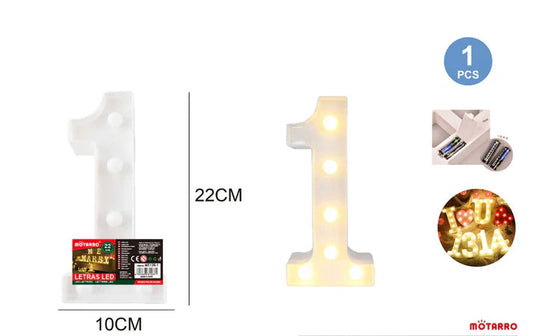 Motarro LED Number 22cm, 1