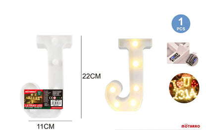 Motarro LED Letter 22cm, J