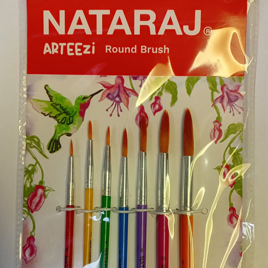 Nataraj Round Brush Set
