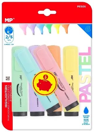 MP Pastel Highlighters 6pcs