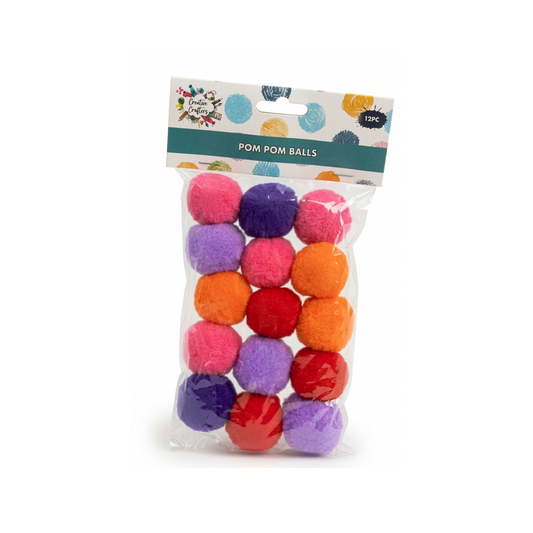 Creative Crafters Pom Pom Balls - 15 Pcs