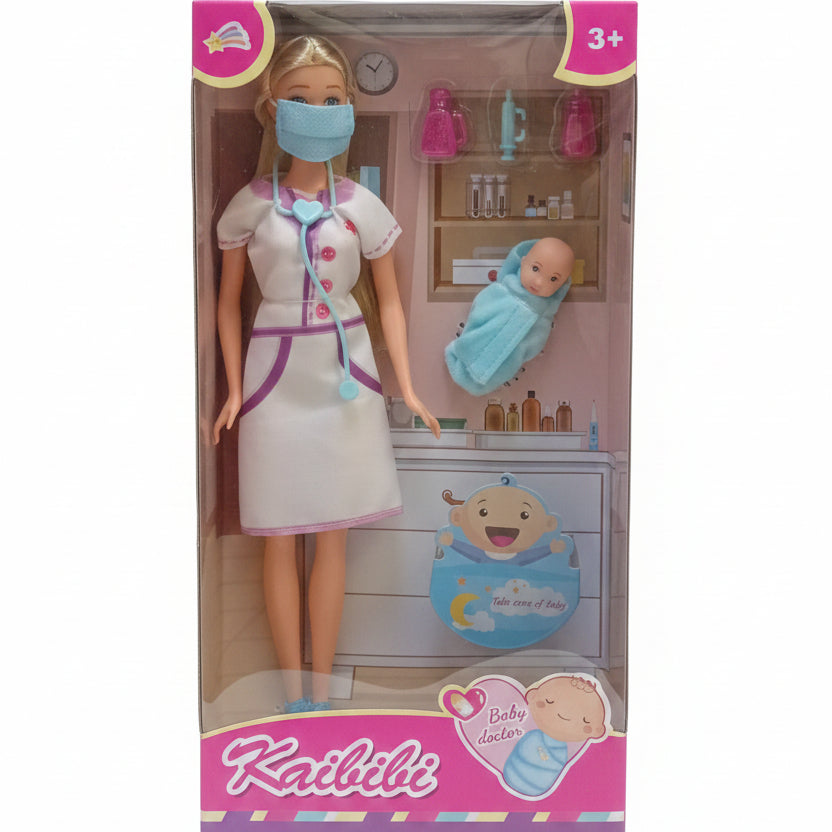 Kaibibi Baby Doctor Doll Set