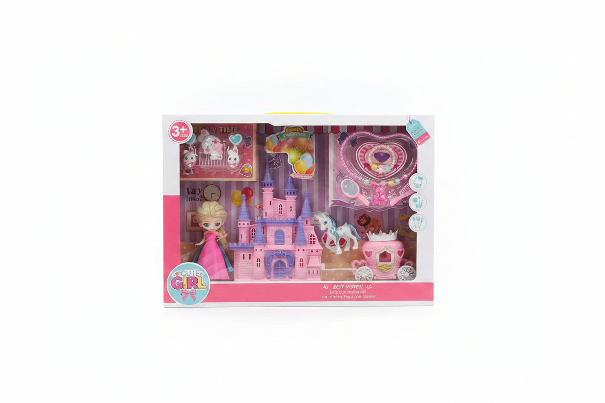 Cute Girl Castle Princess Set