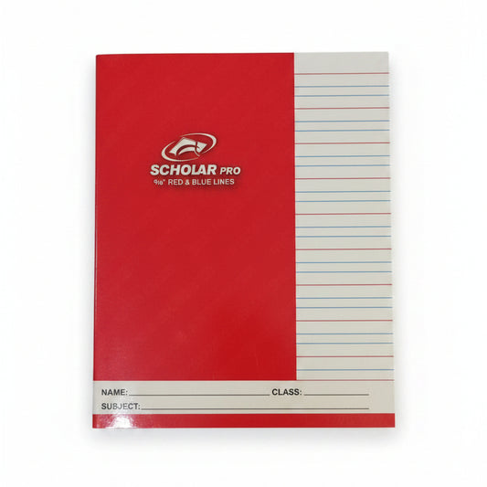 Scholar Pro 9/16" Red & Blue Lines