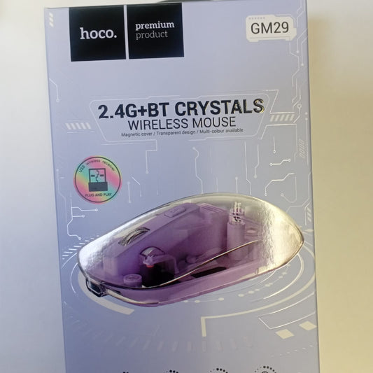 Hoco Wireless Mouse 2.4G+BT Crystals