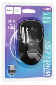 HOCO Premium Products, Black Wireless Business Mouse BT+2.4G
