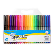 Bazic Washable Markers Fine Line 24pk