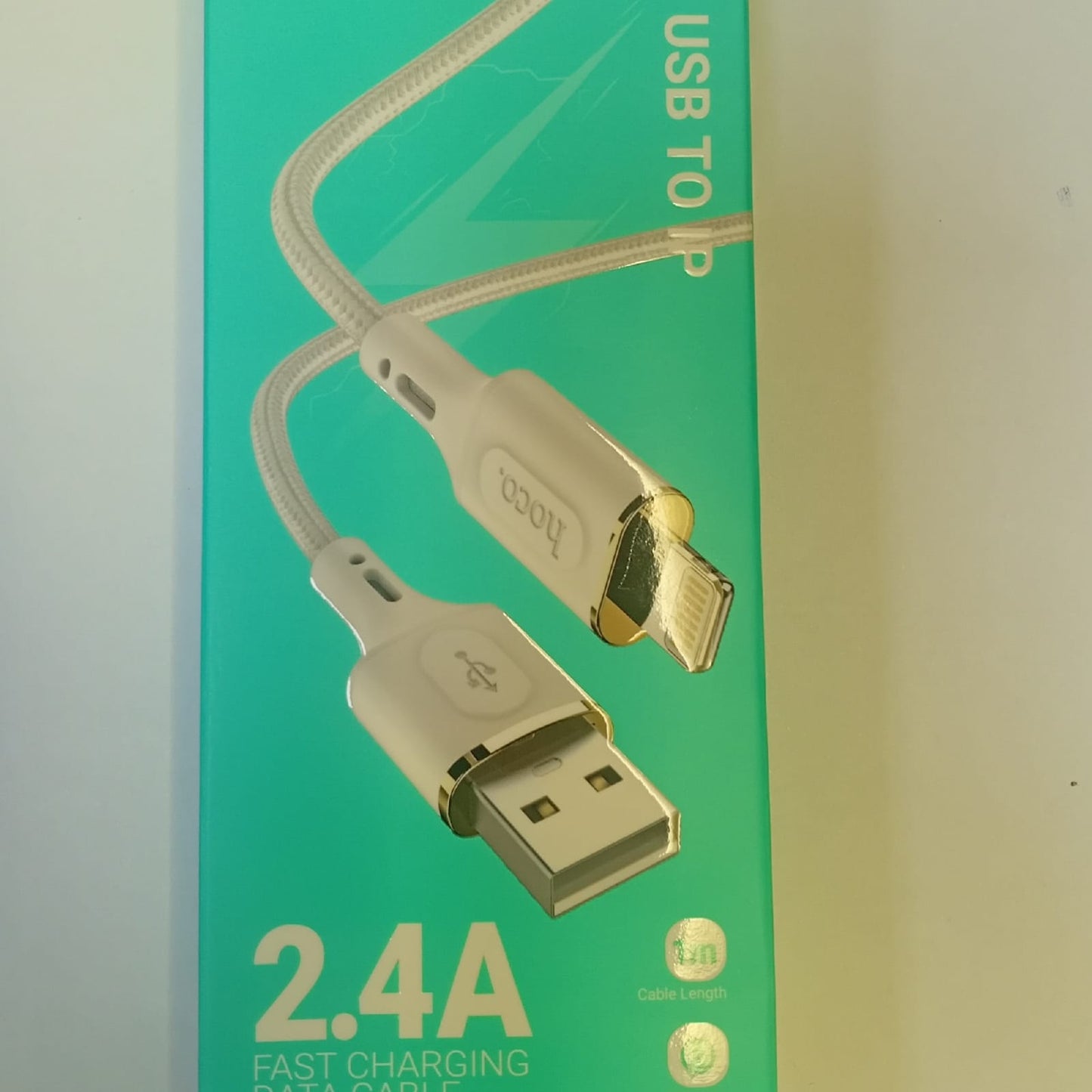 Hoco USB to IP 2.4A Fast Charging Data Cable