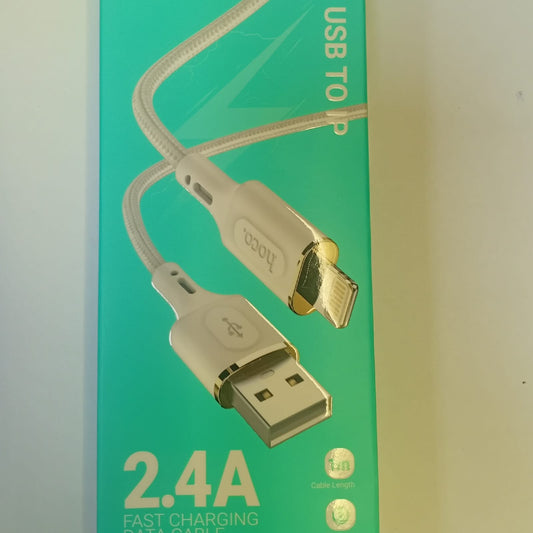 Hoco USB to IP 2.4A Fast Charging Data Cable