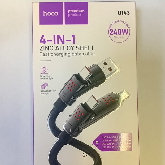 Hoco 4in1 Fast Charging Data Cable