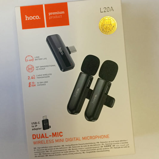 Hoco Dual Wireless Mini Digital Mic