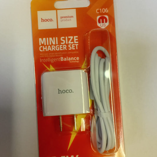 Hoco Mini Size Charger Set Micro
