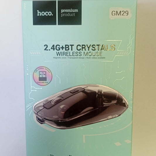 Hoco Wireless Mouse 2.4G+BT Crystals