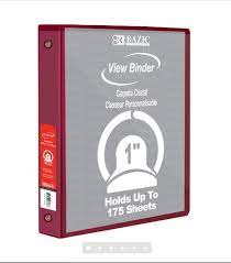 Bazic View Binder - 1"