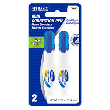 Bazic Mini Correction Pen 2pk