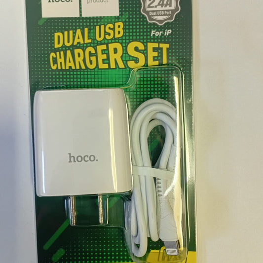 Hoco Dual USB Charger Set For Iphone