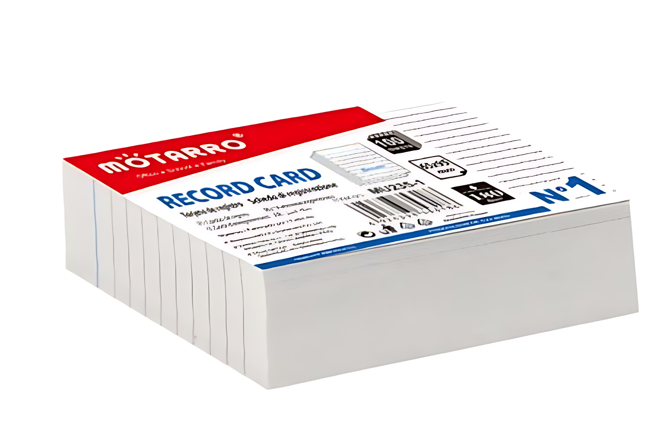 Motarro Record Card With Lines 65x95mm