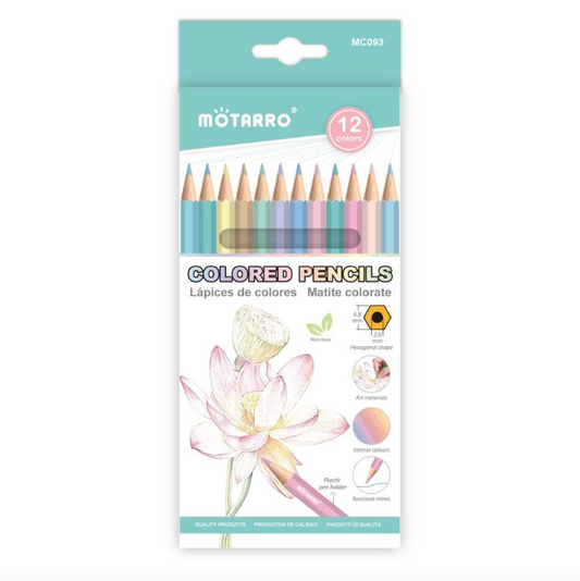 Motarro Pastel Coloured Pencils 12's