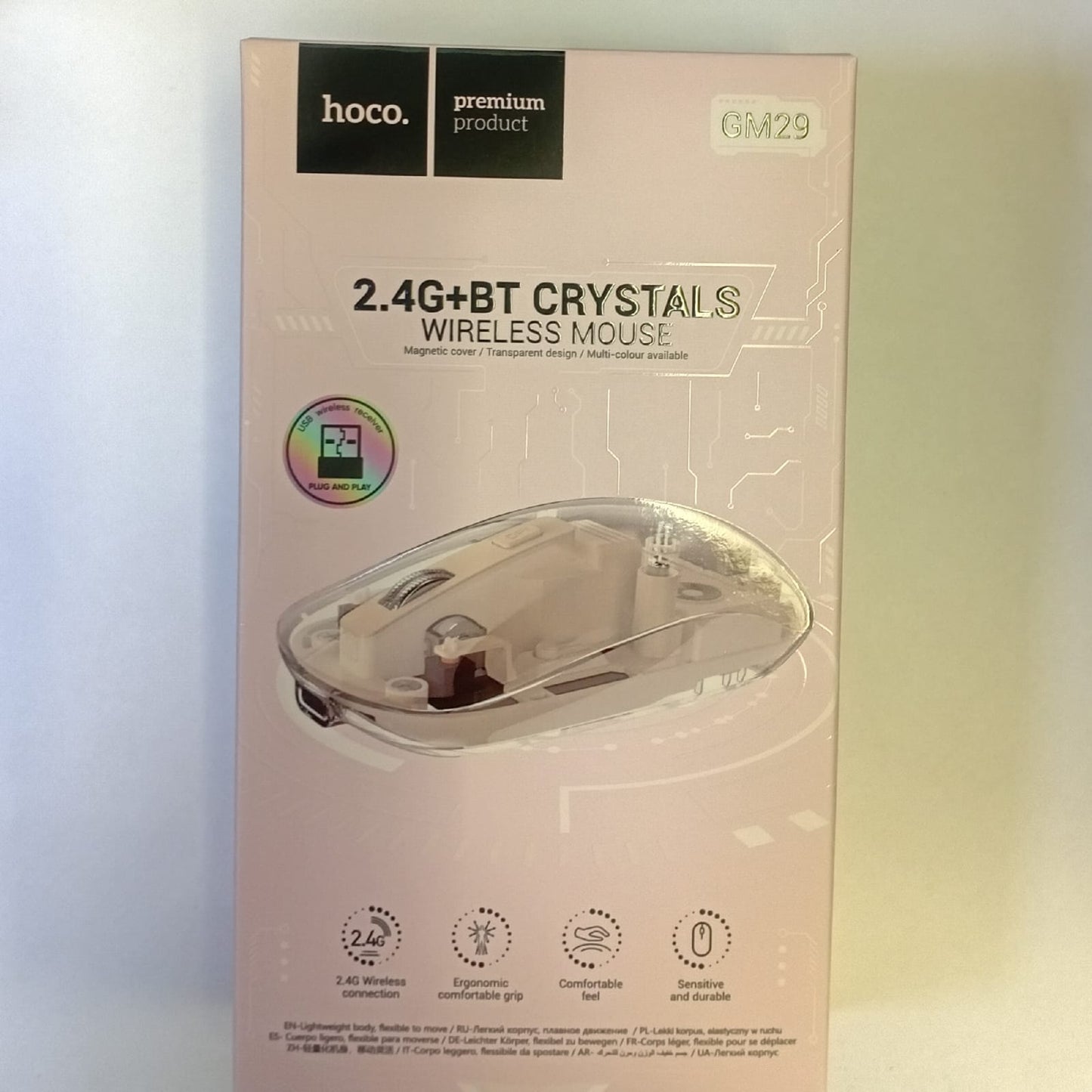 Hoco Wireless Mouse 2.4G+BT Crystals