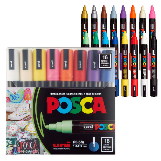 Posca water-based markers (16 pack) PC-5M