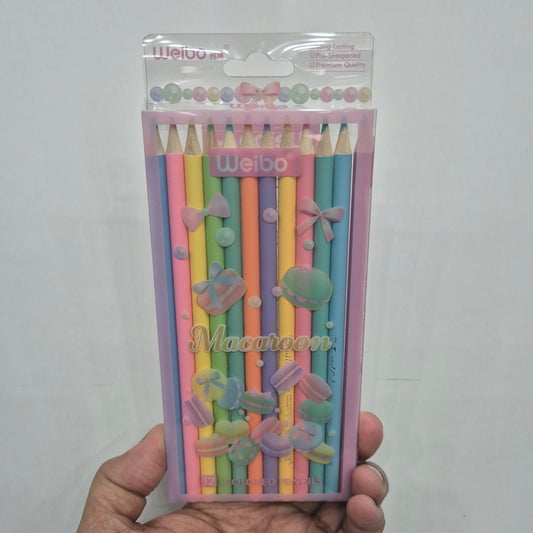 Weibo Color Pencils Macaroon, 12pk