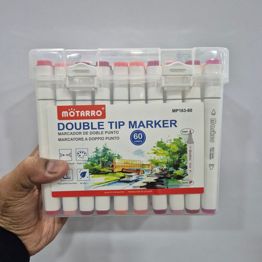 Motarro Double Tip Alcohol Markers, 60pk
