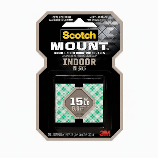 Scotch Mount Double Sided Indoor 15lb - Squares