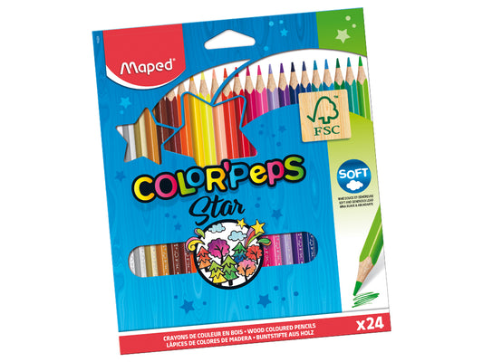 Maped Star Colour Pencils 24's
