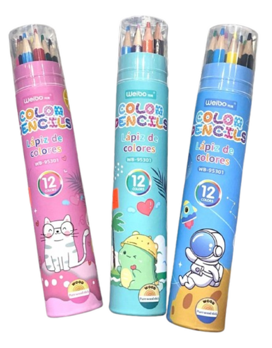 Weibo Colour Pencils 12 pcs