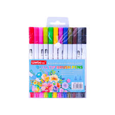 Weibo dual tip brush pens 12 pcs