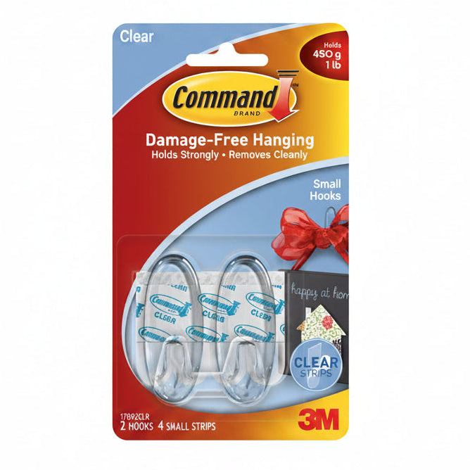 Command Brand Clear Hooks- 1LB, Stationery - Shock 'N' Stock