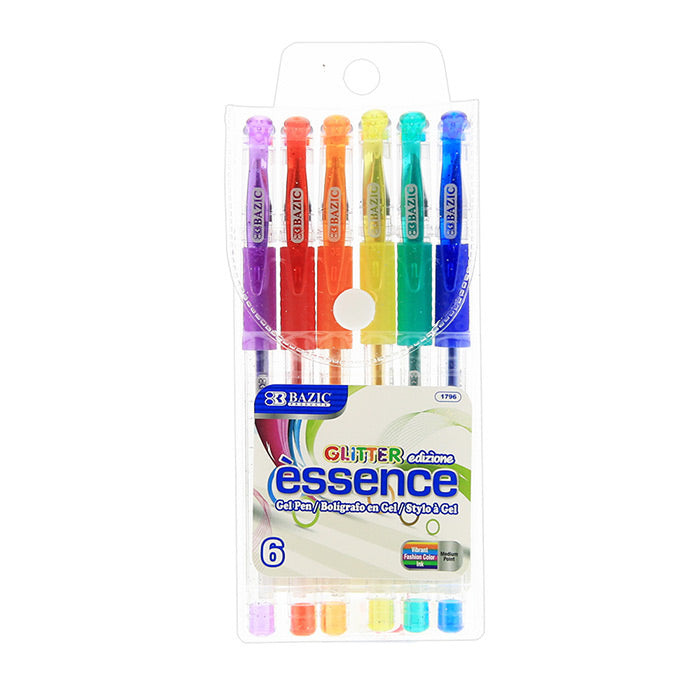 Bazic Glitter Essence Gel Pen 6pk