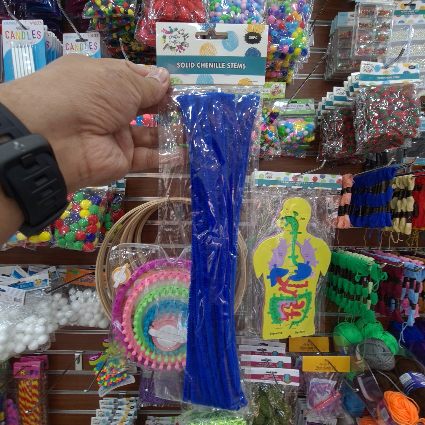 Creative Crafters Solid Chenille Stems (30 pcs)