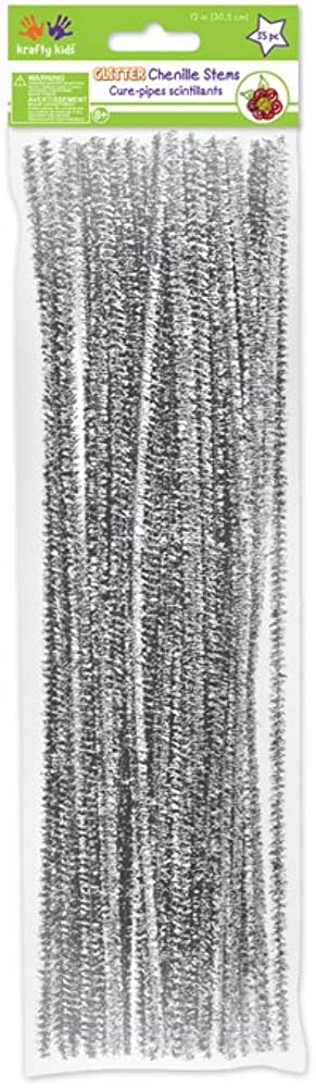 Krafty Kids Glitter Chenille Stems - Cure-Pipes