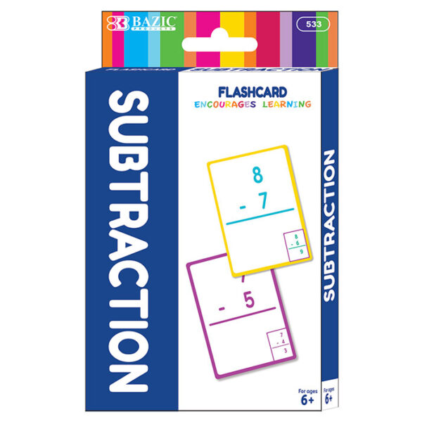 Bazic FlashCard (Subtraction), Learning Tools - Shock 'N' Stock